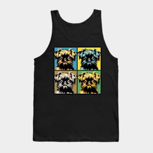 Pop Retro Brussels Griffon Art - Cute Puppy Tank Top